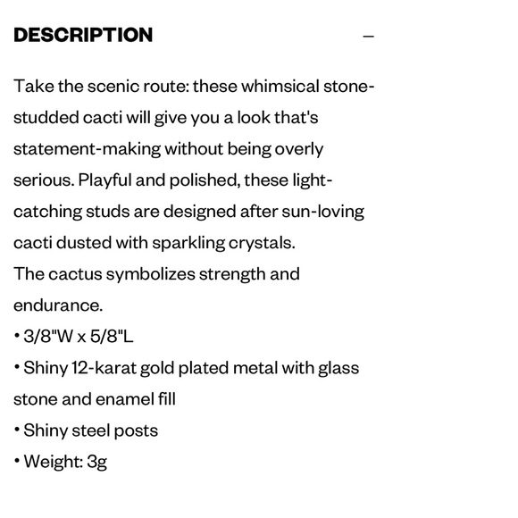 NEW kate spade Cactus Stud Earrings - Picture 4 of 8